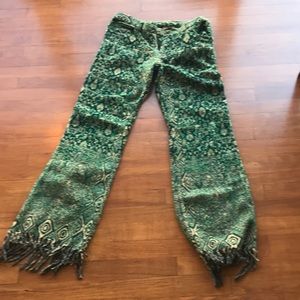 Hippy wool paisley pants